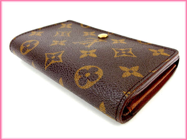 LOUIS VUITTON Bifold Wallet M61730 Brown Portonebi Tresol
