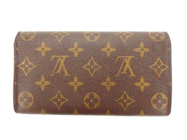 LOUIS VUITTON Long Wallet Purse M61725 Brown Pochette Porto MonÃ©credi