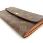 LOUIS VUITTON Long Wallet Purse M61725 Brown Pochette Porto MonÃ©credi