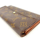 LOUIS VUITTON Long Wallet Purse M61725 Brown Pochette Porto MonÃ©credi