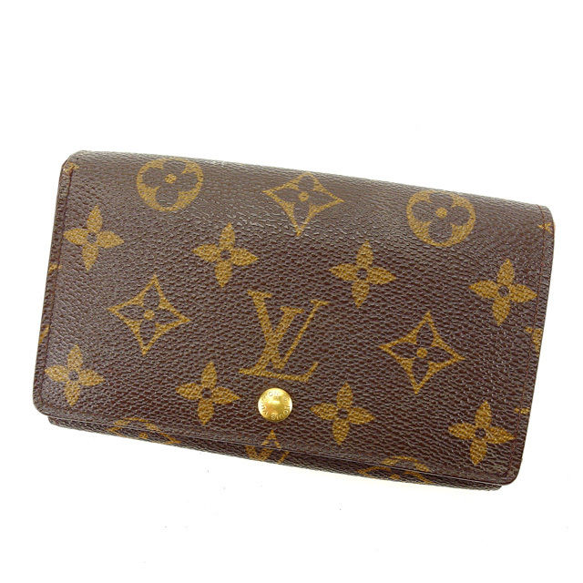 LOUIS VUITTON Long Wallet Purse M61730 Brown Portonebi Tresol