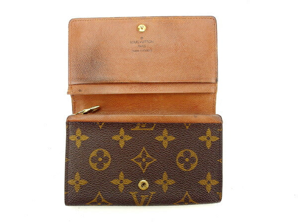 LOUIS VUITTON Long Wallet Purse M61730 Brown Portonebi Tresol