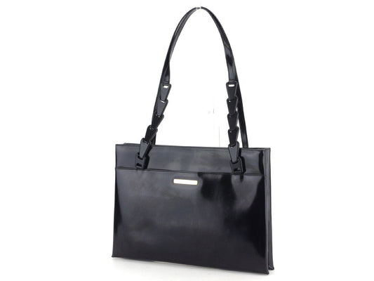 GUCCI Shoulder Bag black Gold Metal
