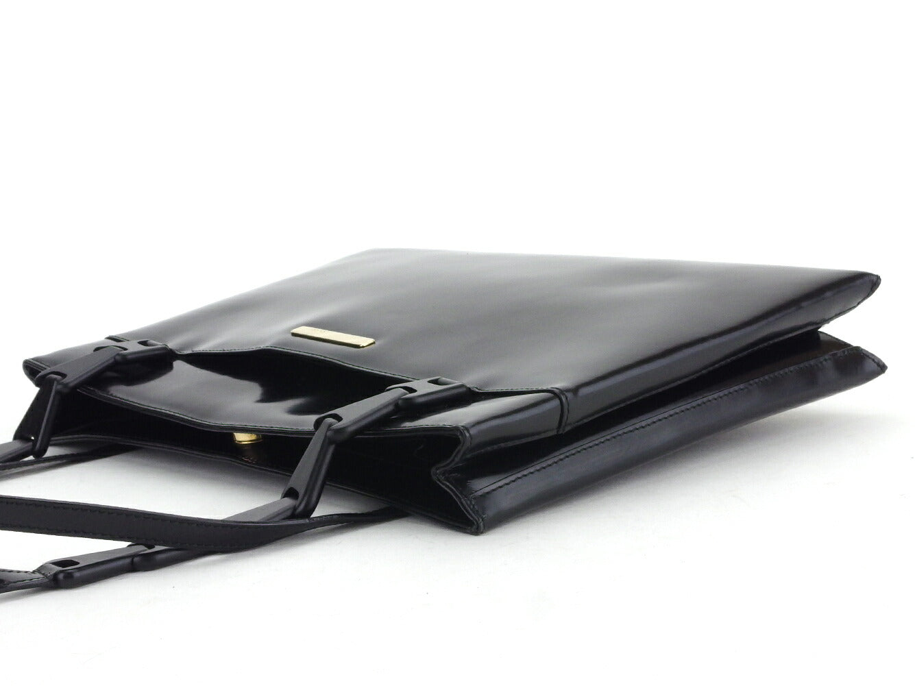 GUCCI Shoulder Bag black Gold Metal