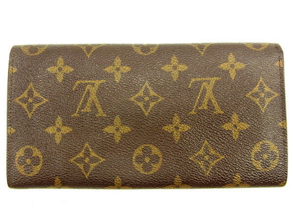 LOUIS VUITTON Long Wallet Purse M61724 Brown Pochette Porto MonÃ©credi