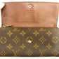 LOUIS VUITTON Long Wallet Purse M61724 Brown Pochette Porto MonÃ©credi