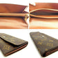 LOUIS VUITTON Long Wallet Purse M61724 Brown Pochette Porto MonÃ©credi