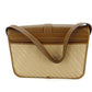 GUCCI Shoulder Bag Beige x brown x gold