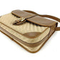 GUCCI Shoulder Bag Beige x brown x gold