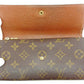 LOUIS VUITTON Long Wallet Purse M61724 Brown Pochette Porto MonÃ©credi