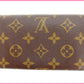 LOUIS VUITTON Long Wallet Purse M61730 PVCx leather Brown Portonebi Tresol