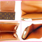LOUIS VUITTON Long Wallet Purse M61730 PVCx leather Brown Portonebi Tresol