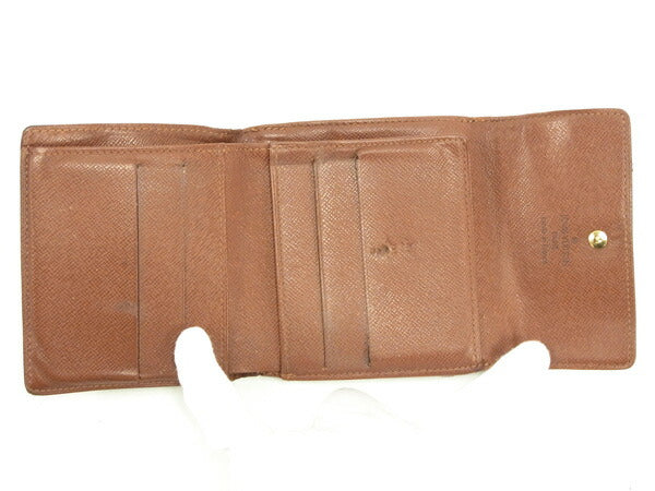 LOUIS VUITTON Bifold Wallet M61652 Brown Porte Monnaie Billets Cartes Credit