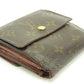 LOUIS VUITTON Bifold Wallet M61652 Brown Porte Monnaie Billets Cartes Credit