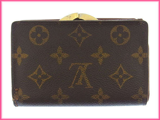 LOUIS VUITTON Bifold Wallet M61663 Brown Portonevie Vienova