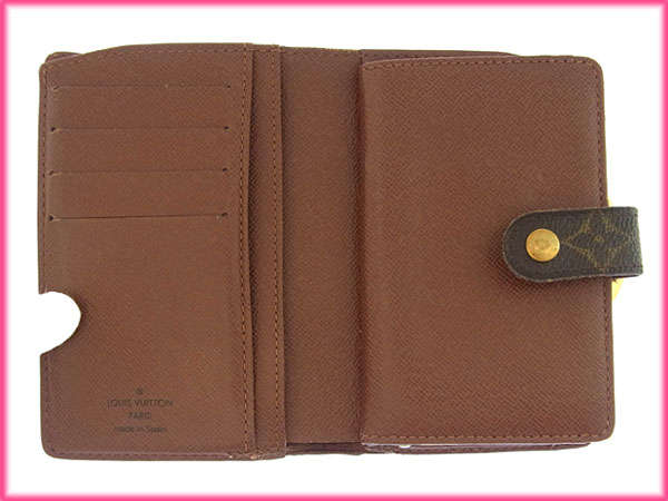 LOUIS VUITTON Bifold Wallet M61663 Brown Portonevie Vienova