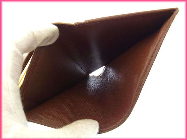 LOUIS VUITTON Bifold Wallet M61663 Brown Portonevie Vienova