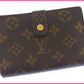 LOUIS VUITTON Bifold Wallet M61663 Brown Portonevie Vienova