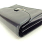 GUCCI business bag leather Black x silver