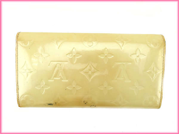 LOUIS VUITTON Long Wallet Purse M91971 white Portefeuille Sarah