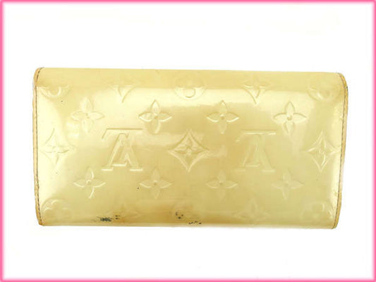 LOUIS VUITTON Long Wallet Purse M91971 white Portefeuille Sarah