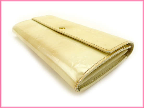 LOUIS VUITTON Long Wallet Purse M91971 white Portefeuille Sarah