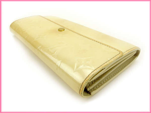 LOUIS VUITTON Long Wallet Purse M91971 white Portefeuille Sarah