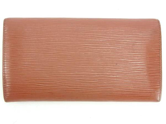 LOUIS VUITTON Long Wallet Purse M63573 Brown Pochette Porto MonÃ©credi