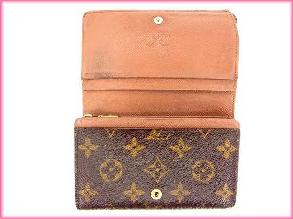 LOUIS VUITTON Long Wallet Purse M61730 Brown /Porte Monnaie-Viet-Trésor