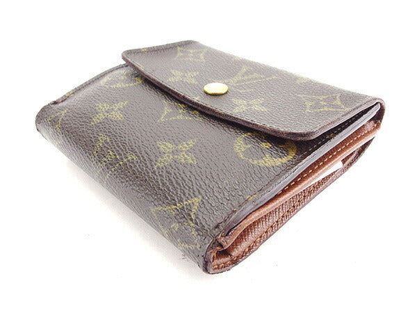 LOUIS VUITTON Bifold Wallet M61652 Brown Porte Monnaie Billets Cartes Credit