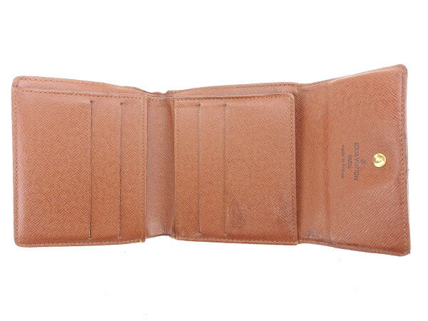LOUIS VUITTON Bifold Wallet M61652 Brown Porte Monnaie Billets Cartes Credit