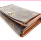 LOUIS VUITTON Long Wallet Purse M61730 Brown Portonebi Tresol