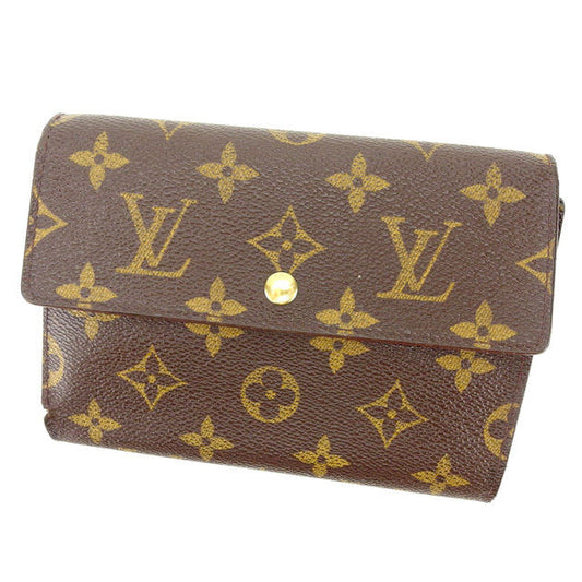 LOUIS VUITTON Tri-fold wallet M61202 Brown Porte TresorEtui Papie