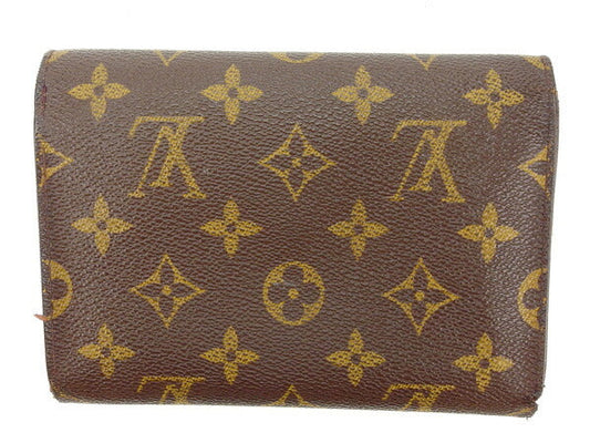 LOUIS VUITTON Tri-fold wallet M61202 Brown Porte TresorEtui Papie