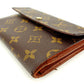 LOUIS VUITTON Tri-fold wallet M61202 Brown Porte TresorEtui Papie
