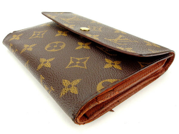 LOUIS VUITTON Tri-fold wallet M61202 Brown Porte TresorEtui Papie