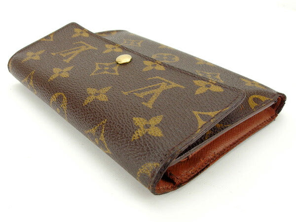 LOUIS VUITTON Tri-fold wallet M61202 Brown Porte TresorEtui Papie