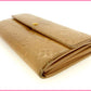 LOUIS VUITTON Long Wallet Purse M91380 beige /Pochette Porte Monnaie Credit