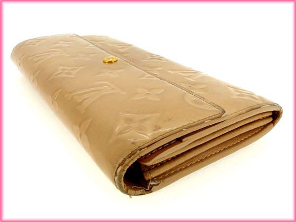 LOUIS VUITTON Long Wallet Purse M91380 beige /Pochette Porte Monnaie Credit