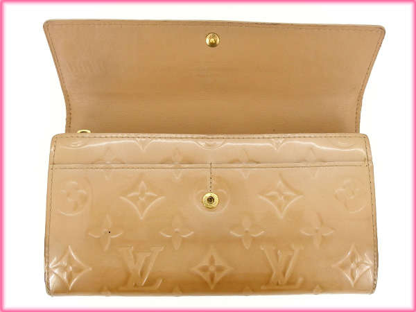 LOUIS VUITTON Long Wallet Purse M91380 beige /Pochette Porte Monnaie Credit