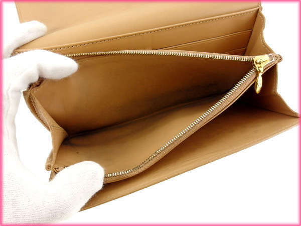 LOUIS VUITTON Long Wallet Purse M91380 beige /Pochette Porte Monnaie Credit