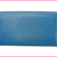 LOUIS VUITTON Long Wallet Purse M63575 blue Pochette Porto Monnet Credit