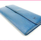 LOUIS VUITTON Long Wallet Purse M63575 blue Pochette Porto Monnet Credit