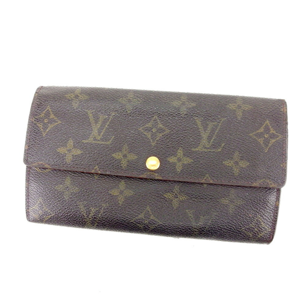 LOUIS VUITTON Long Wallet Purse Brown