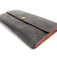 LOUIS VUITTON Long Wallet Purse Brown