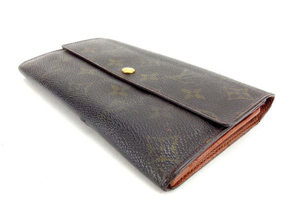 LOUIS VUITTON Long Wallet Purse Brown