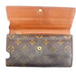 LOUIS VUITTON Long Wallet Purse Brown