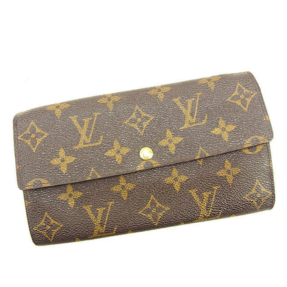 LOUIS VUITTON Long Wallet Purse M61725 Brown Pochette Porto MonÃ©credi