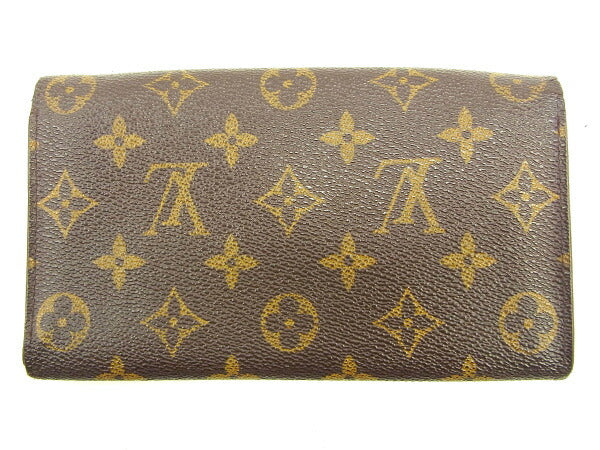 LOUIS VUITTON Long Wallet Purse M61725 Brown Pochette Porto MonÃ©credi