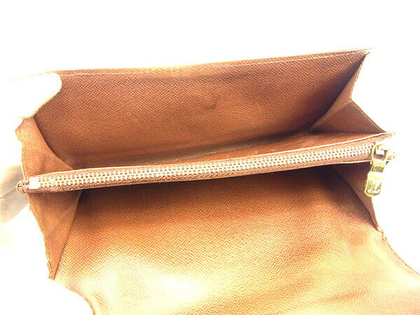 LOUIS VUITTON Long Wallet Purse M61725 Brown Pochette Porto MonÃ©credi